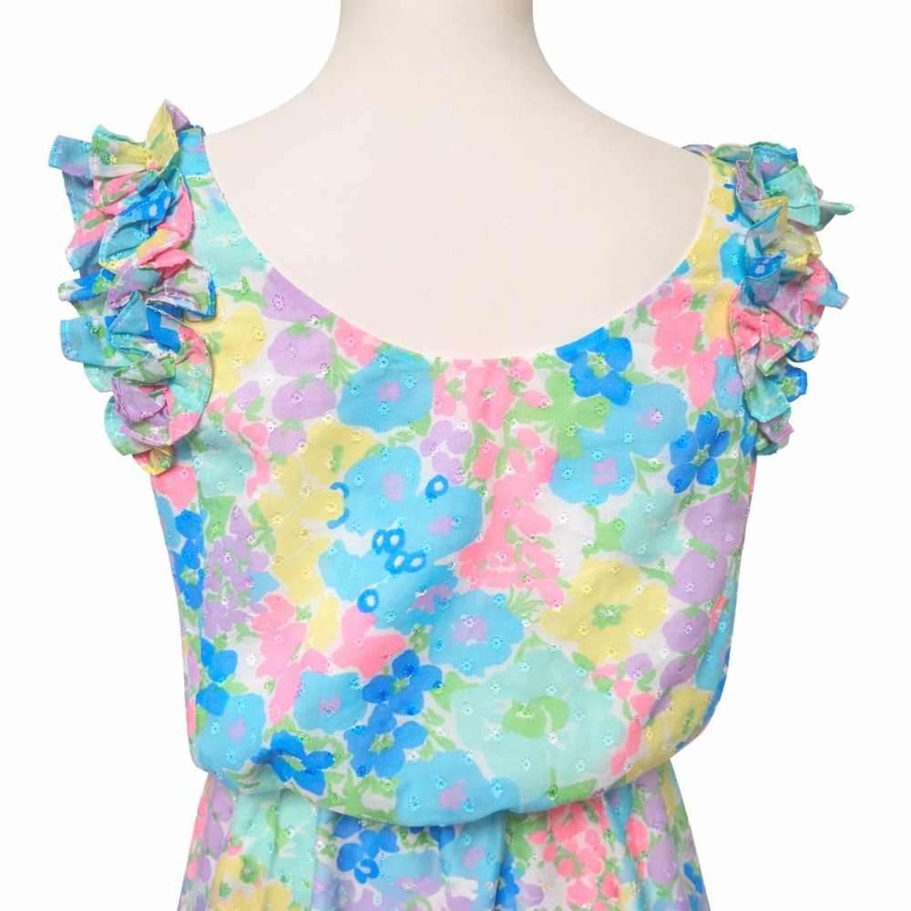 Lilly Pulitzer Danna Ruffle Fit & Flare Dress in "Spring Fling" Print Med - Picture 7 of 11